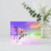 Carte Postale Ballons d'anniversaire Sky (Debout devant)