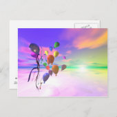 Carte Postale Ballons d'anniversaire Sky (Devant / Derrière)