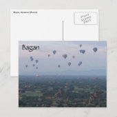 Carte Postale ballons de bagan (Devant / Derrière)