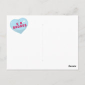 Carte Postale Ballons de conversation de Galentine - U R BADASS (Dos)