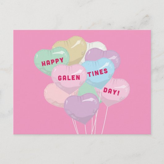 Carte Postale Ballons de conversation de Galentine - XOXO (Devant)