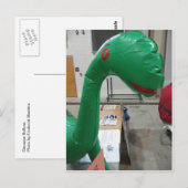 Carte Postale Ballons de dinosaure (Devant / Derrière)