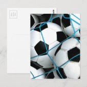 Carte Postale Ballons de foot (Devant / Derrière)