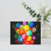 Carte Postale Ballons de Jouet Colorés (Debout devant)