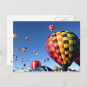 Carte Postale Ballons de l'Ascension de masse (Devant / Derrière)