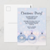 Carte Postale Ballons de Noël magiques en métal (Devant / Derrière)