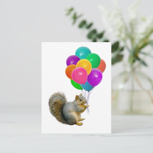 Carte Postale Ballons d'écureuil (Debout devant)
