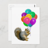 Carte Postale Ballons d'écureuil (Devant / Derrière)