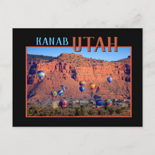Carte Postale Ballons Kanab Utah à air chaud