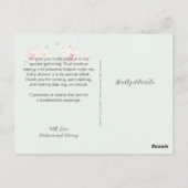 Carte Postale Ballons mignons | MERCI BABY SHOWER (Dos)