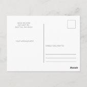 Carte Postale Ballons minimalistes simples heureux voeux d'anniv (Dos)