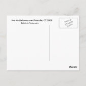 Carte Postale Ballons Plainville (Dos)