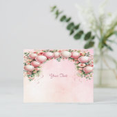 Carte postale Ballons roses (Debout devant)