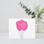 Carte Postale Ballons roses (Debout devant)