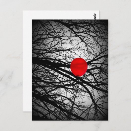 Carte Postale Ballons rouges (Devant / Derrière)