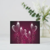 Carte postale Ballons violet (Debout devant)