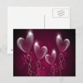 Carte postale Ballons violet (Devant / Derrière)