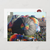 Carte Postale Balloon Albuquerque le matin (Devant / Derrière)