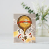 Carte Postale Balloon antique intitulé "H. Lachambre", 1880 (Debout devant)
