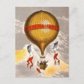 Carte Postale Balloon antique intitulé "H. Lachambre", 1880 (Devant)