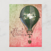 Carte Postale Balloon de Noël Steampunk (Devant)