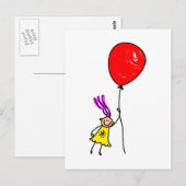 Carte Postale Balloon Girl (Devant / Derrière)