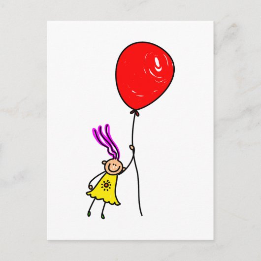 Carte Postale Balloon Girl (Devant)