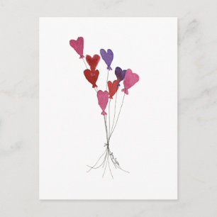 Carte postale Balloon Hearts