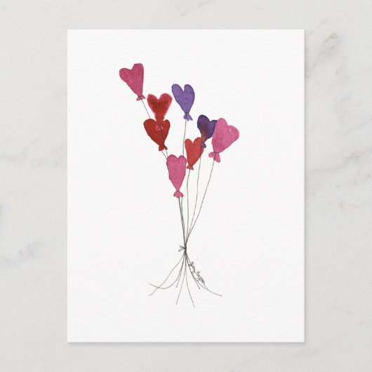 Carte postale Balloon Hearts (Devant)