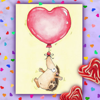 Carte postale BALLOON HEDGEHOG de Nicole Janes