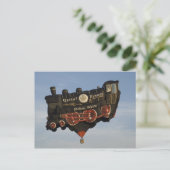 Carte Postale Balloon prendre un train (Debout devant)