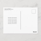 Carte Postale Balloon Rose noir Parties scintillant or n'importe (Dos)