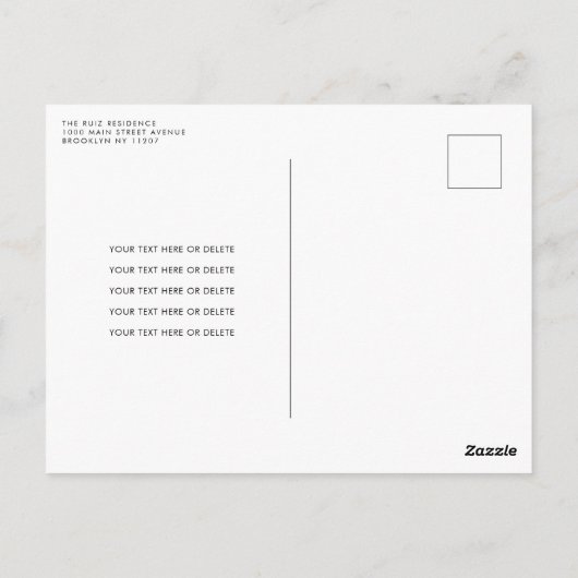 Carte Postale Balloon Rose noir Parties scintillant or n'importe (Dos)