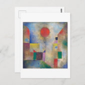 Carte Postale Balloon rouge, Klee (Devant / Derrière)