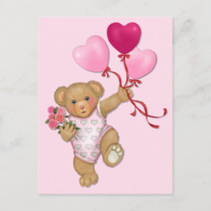 Carte Postale Balloon Teddy