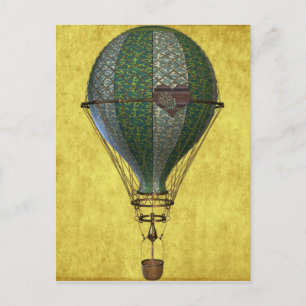 Carte Postale Balloon victorien Steampunk