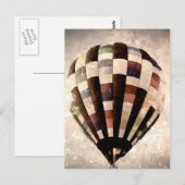 Carte postale Balloon vintage (Devant / Derrière)