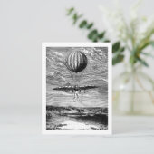 Carte Postale Balloon vintage avec parachute (Debout devant)