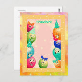 Carte Postale ballooned-up (Devant / Derrière)