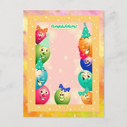 Carte Postale ballooned-up (Devant)