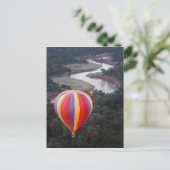 Carte Postale Ballooning à air chaud sur la rivière Mara (Debout devant)