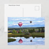 Carte Postale Balloons au-dessus du terrain de golf de Pagosa Sp (Devant / Derrière)
