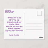 Carte Postale Balloons Colorés Lumineux Joyeux Anniversaire (Dos)