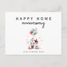 Balloons Maison Aquarelle Anniversaire