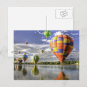 Carte postale Ballots à air chaud (Devant / Derrière)