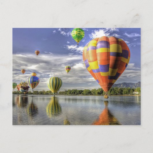 Carte postale Ballots à air chaud (Devant)
