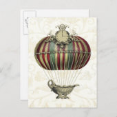 Carte Postale Ballotte baroque à horloge (Devant / Derrière)