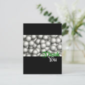 Carte Postale Balls de golf Merci (Debout devant)