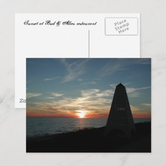 Carte Postale Balnéaire Floride Sunset (Devant / Derrière)