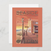 Carte Postale Balnéaire, Oregon Vue Aquarium (Devant / Derrière)